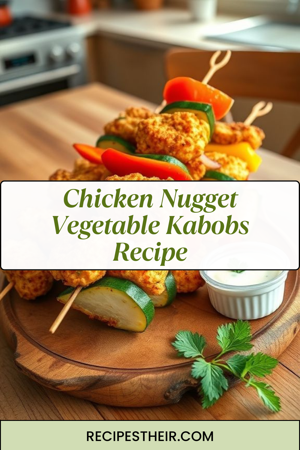 Chicken Nugget Vegetable Kabobs Recipe