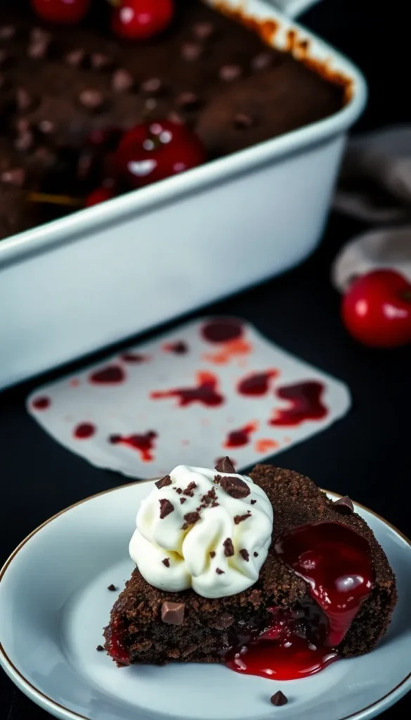 Chocolate Cherry Dump Cake