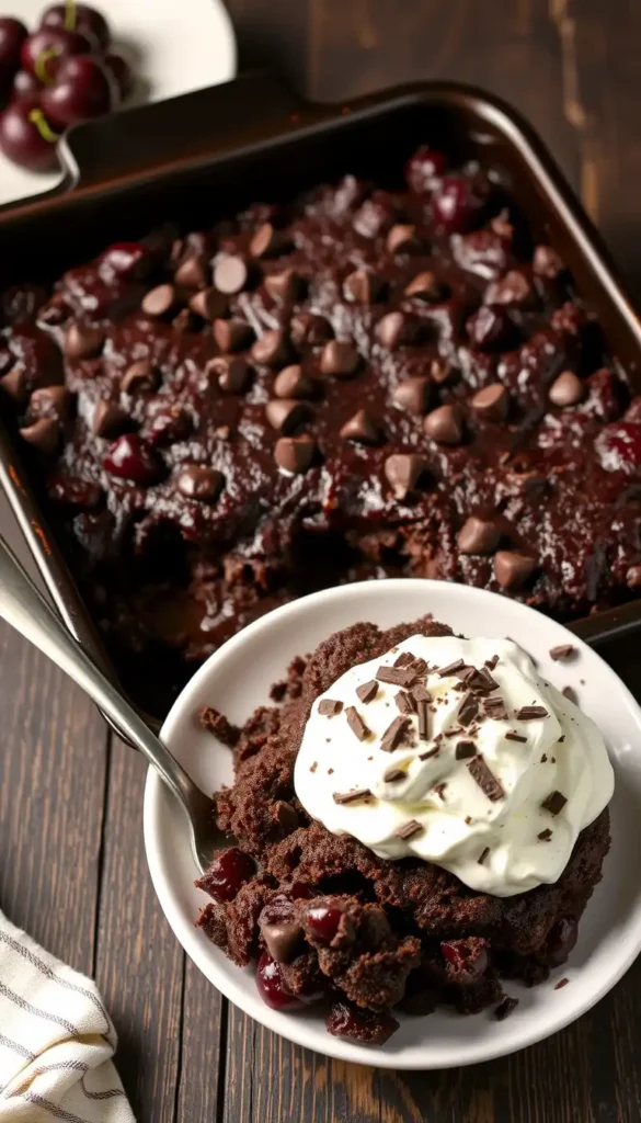 Chocolate Cherry Dump Cake