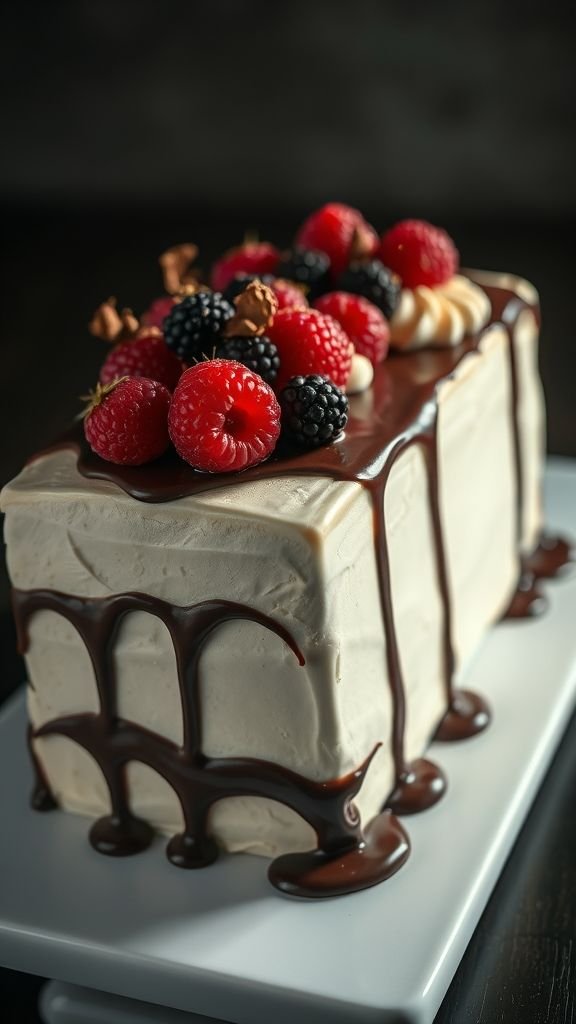 Chocolate Ganache Drip Sheet Cake