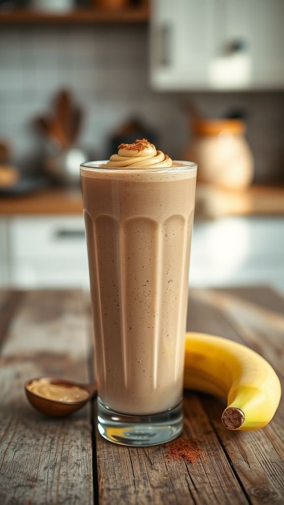 Chocolate Peanut Butter Protein Smoothie