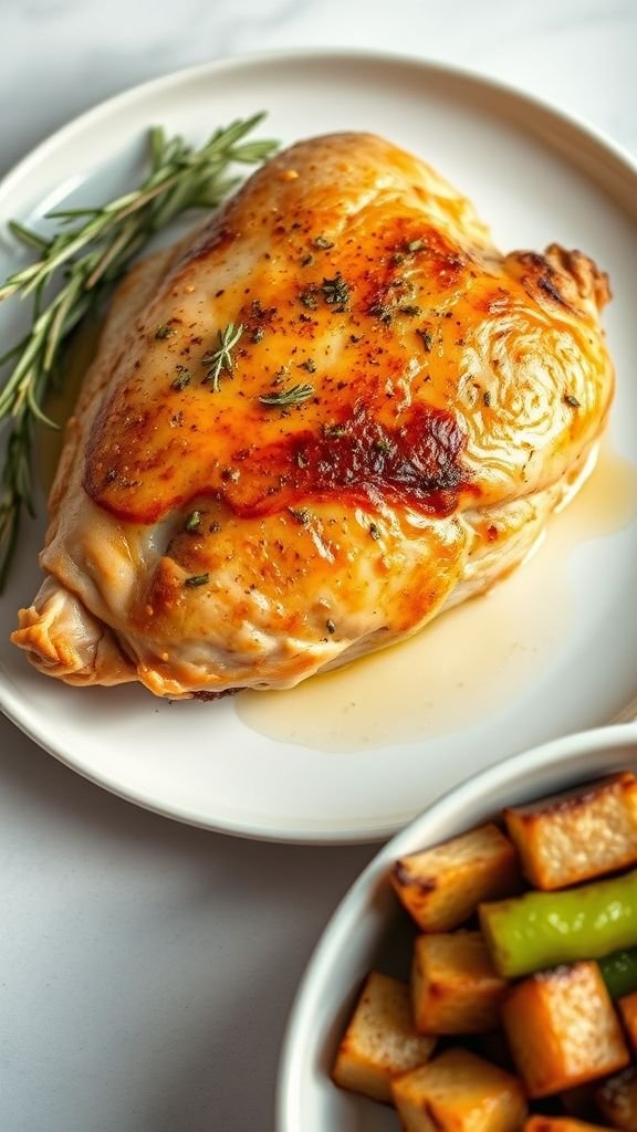 Classic Garlic Herb Baked Chicken Breast