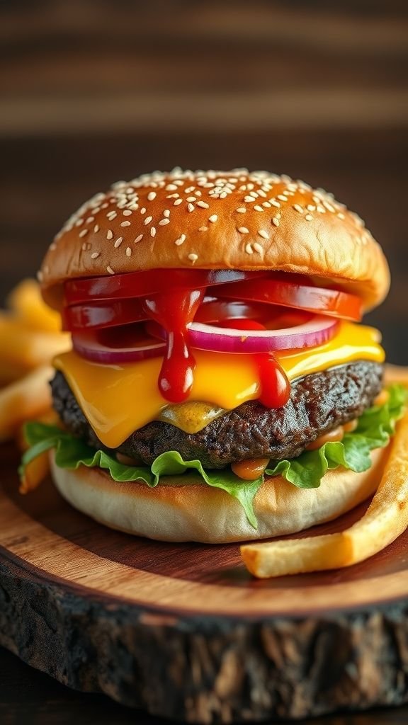Classic Juicy Beef Burger