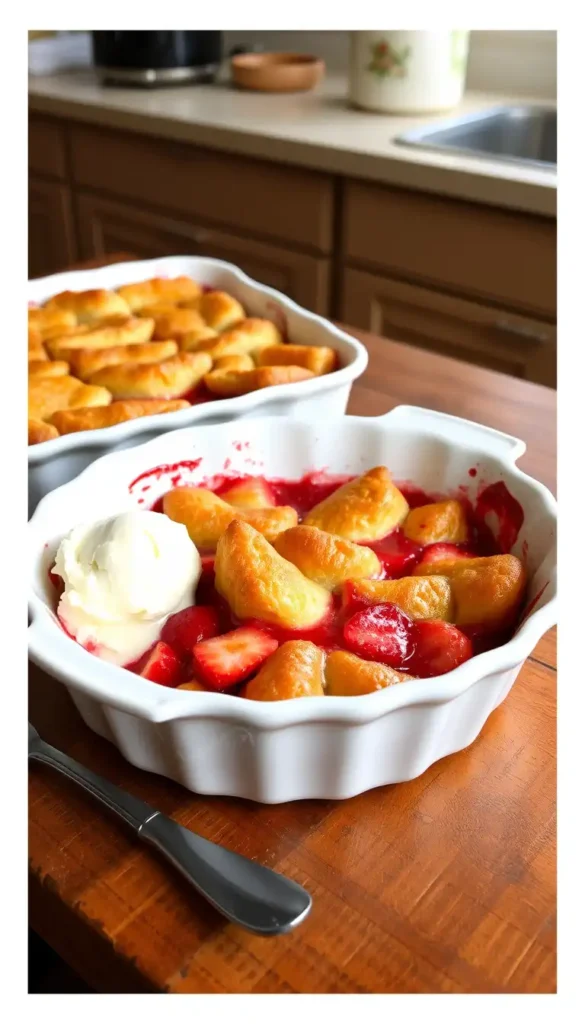 Classic Strawberry Dump Cake