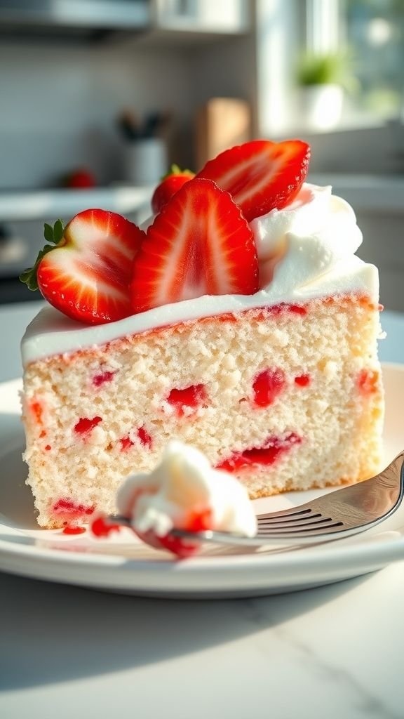 Classic Strawberry Jell-O Poke Cake