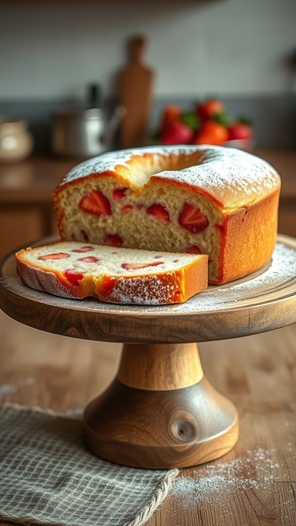 Classic Strawberry Pound Cake