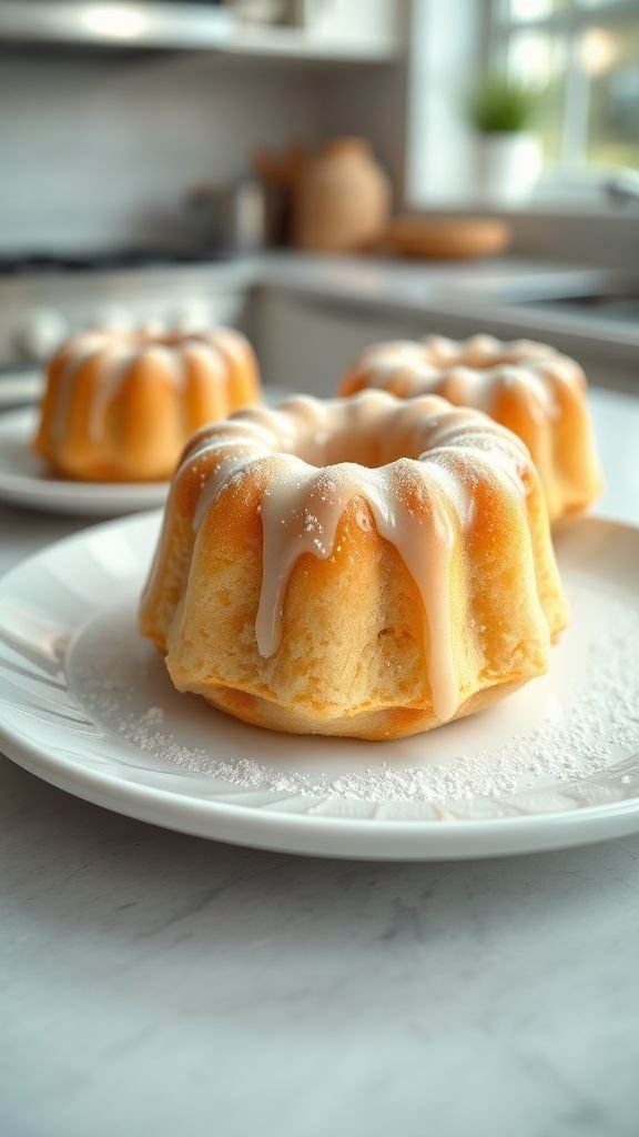 Classic Vanilla Mini Bundt Cakes