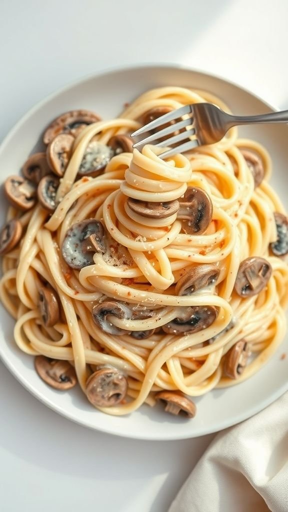 Cream of Mushroom Pasta