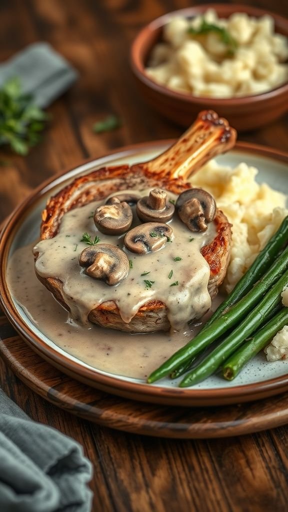 Cream of Mushroom Pork Chops