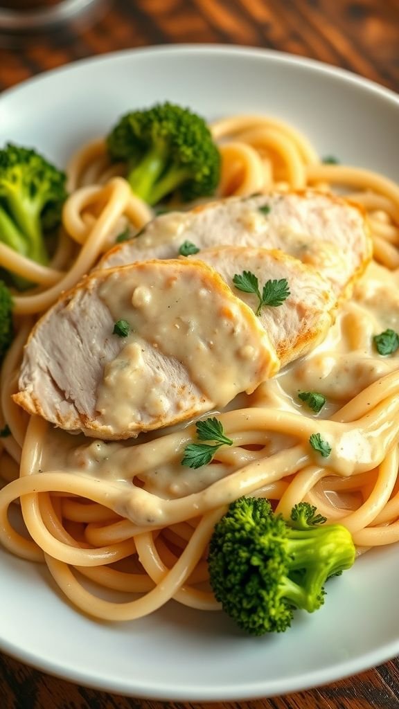Creamy Chicken and Broccoli Alfredo