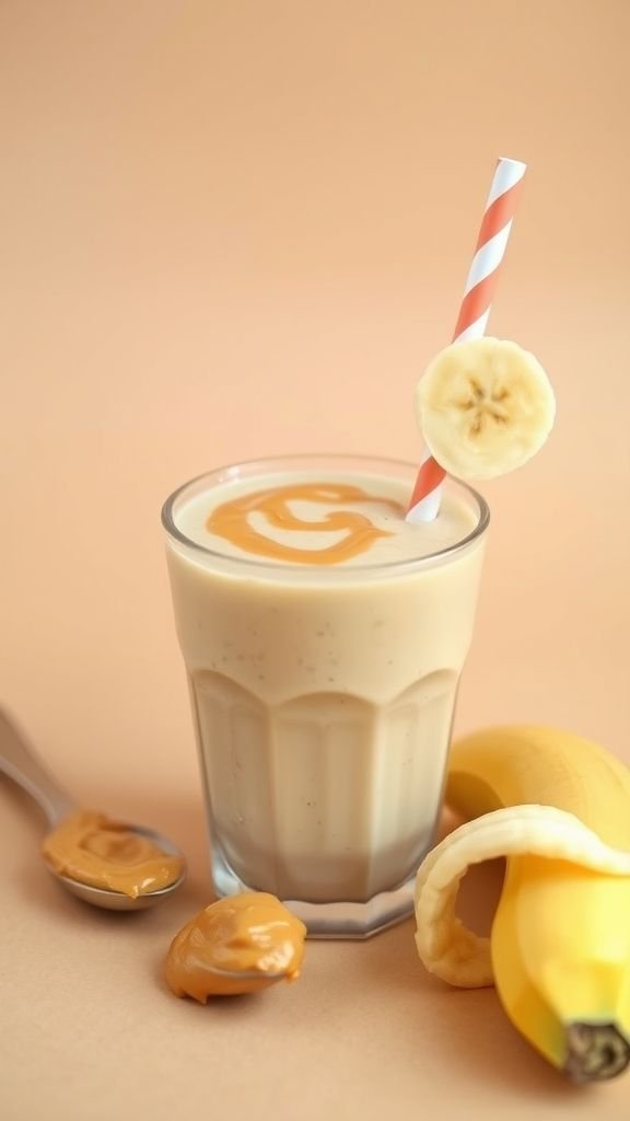 Creamy Peanut Butter & Banana Smoothie