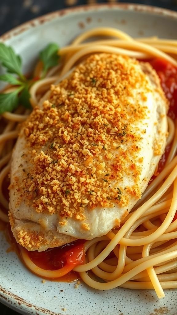 Crispy Parmesan-Crusted Chicken Breast