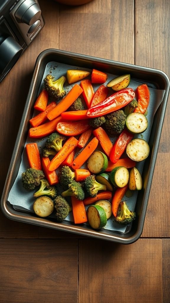 Crispy Toaster Oven Roasted Vegetables