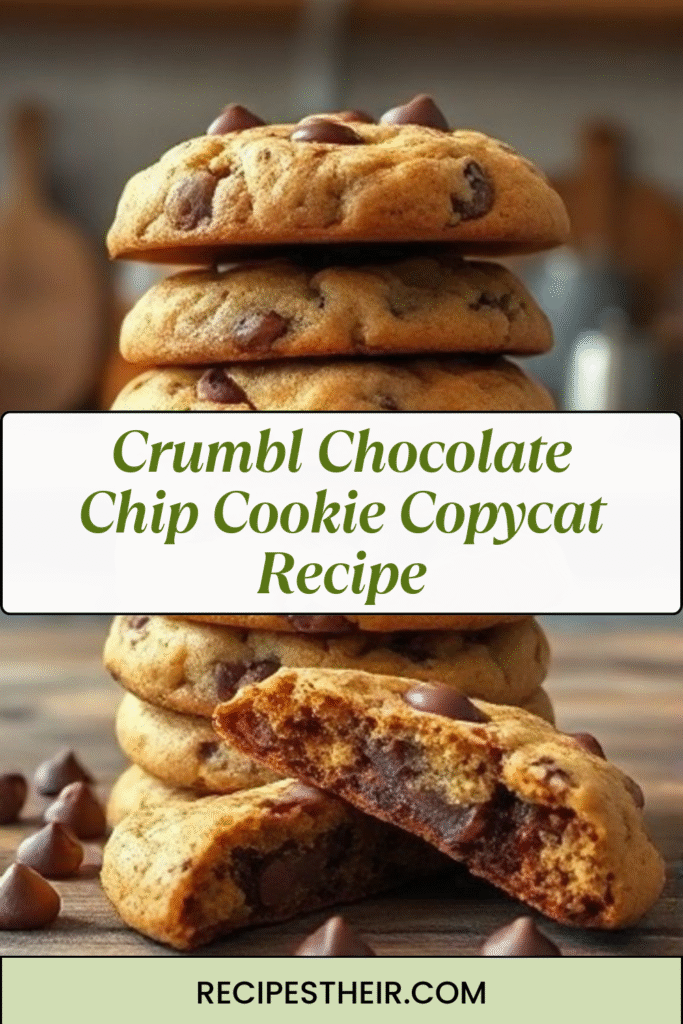 Crumbl Chocolate Chip Cookie Copycat Recipe
