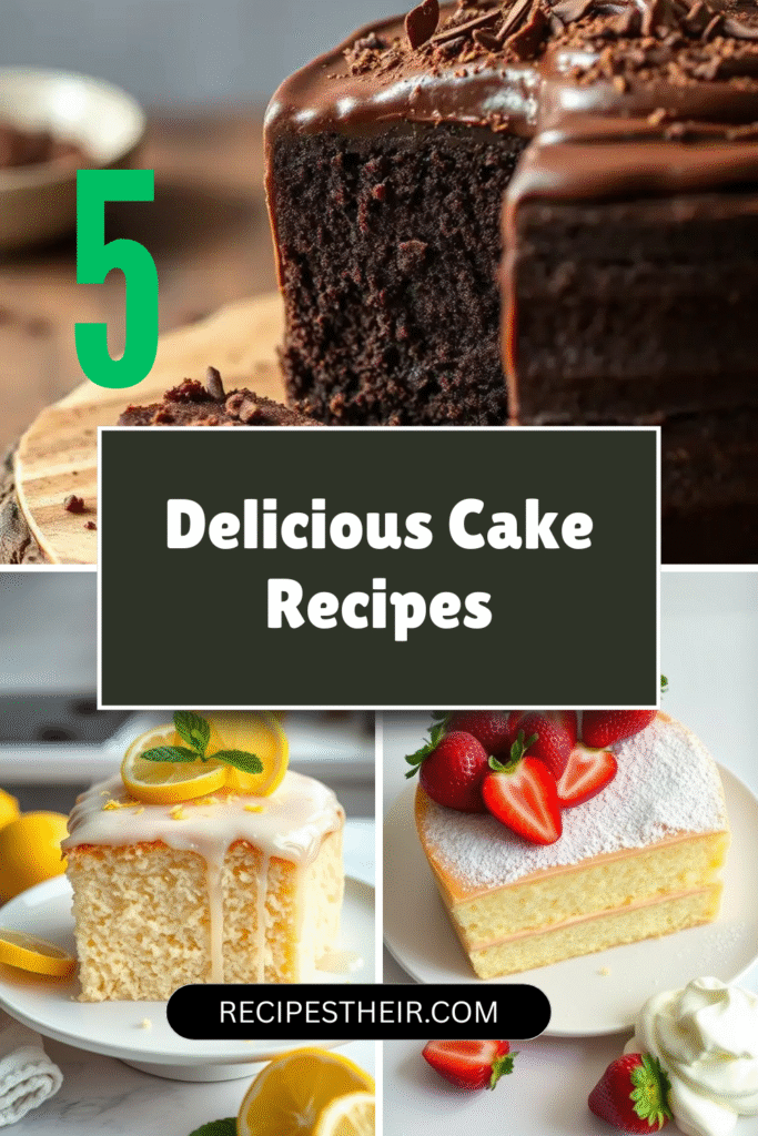 Delicious Cake Recipes