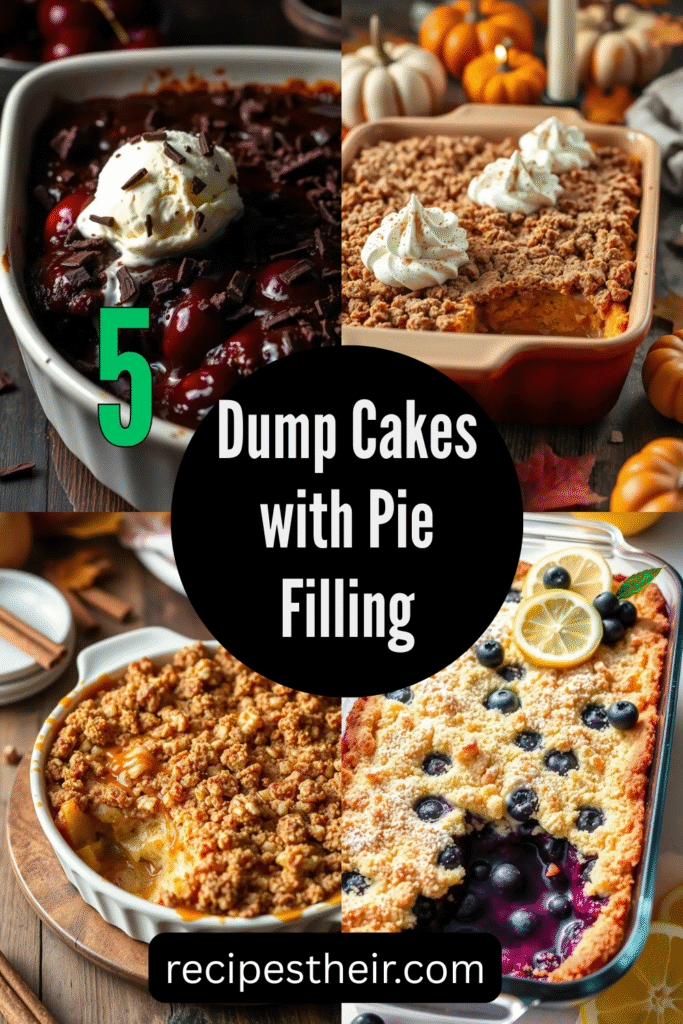 Dump Cakes with Pie Filling