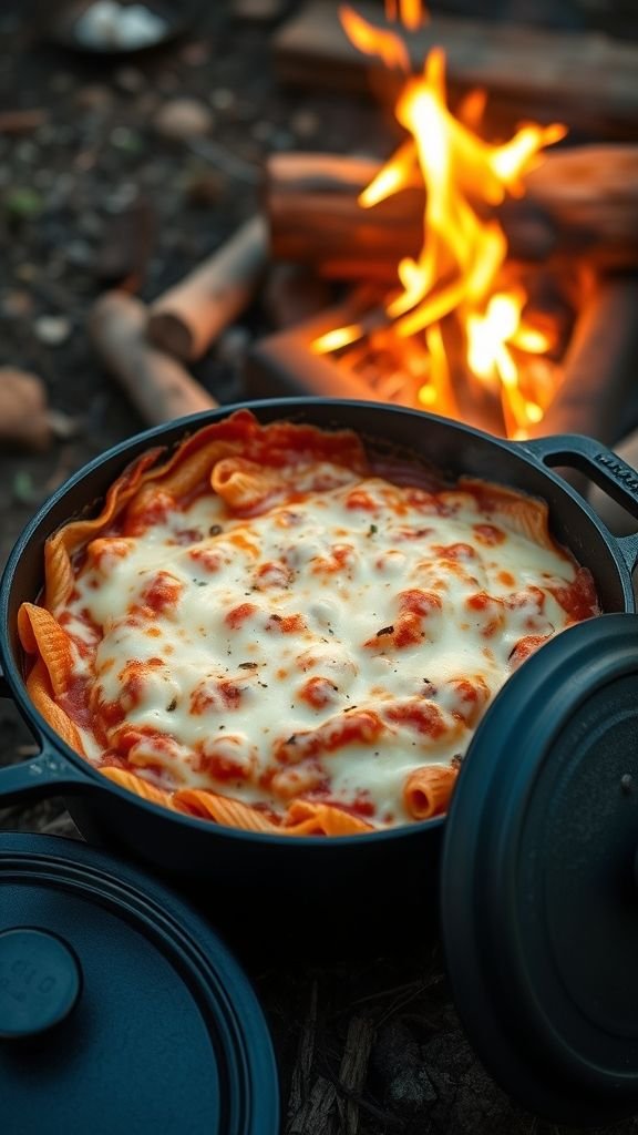 Dutch Oven Campfire Lasagna