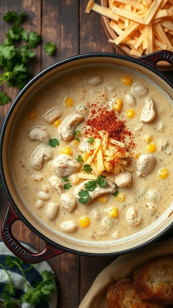 Dutch Oven Chicken Chili