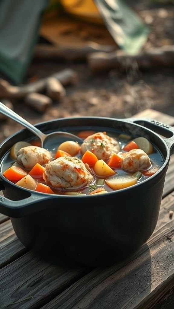 Dutch Oven Chicken and Veggie Stew