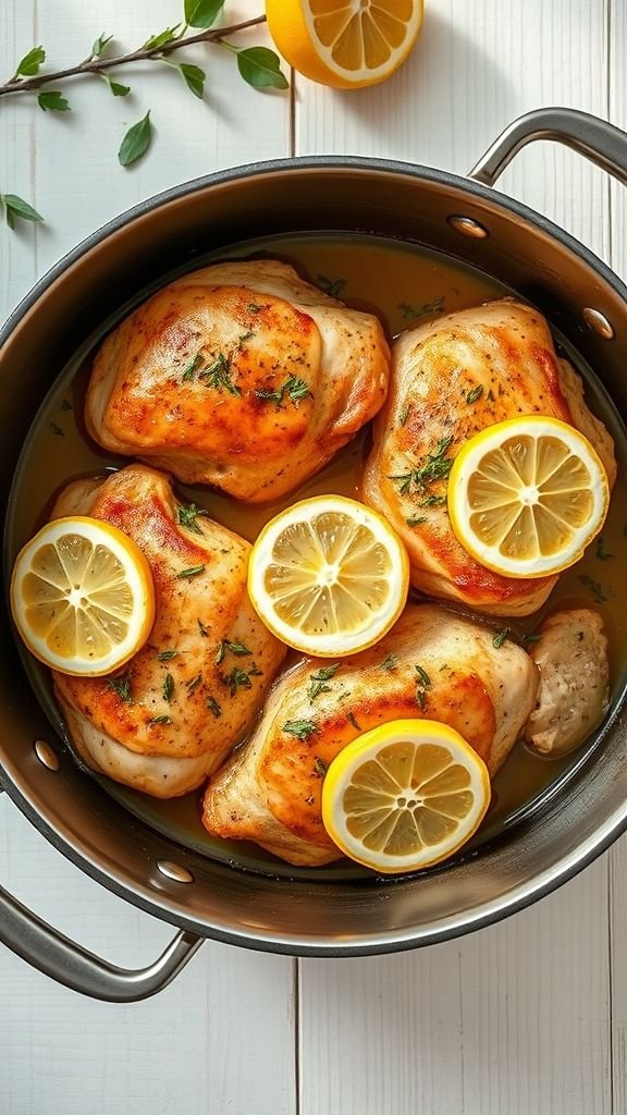 Dutch Oven Lemon Herb Chicken