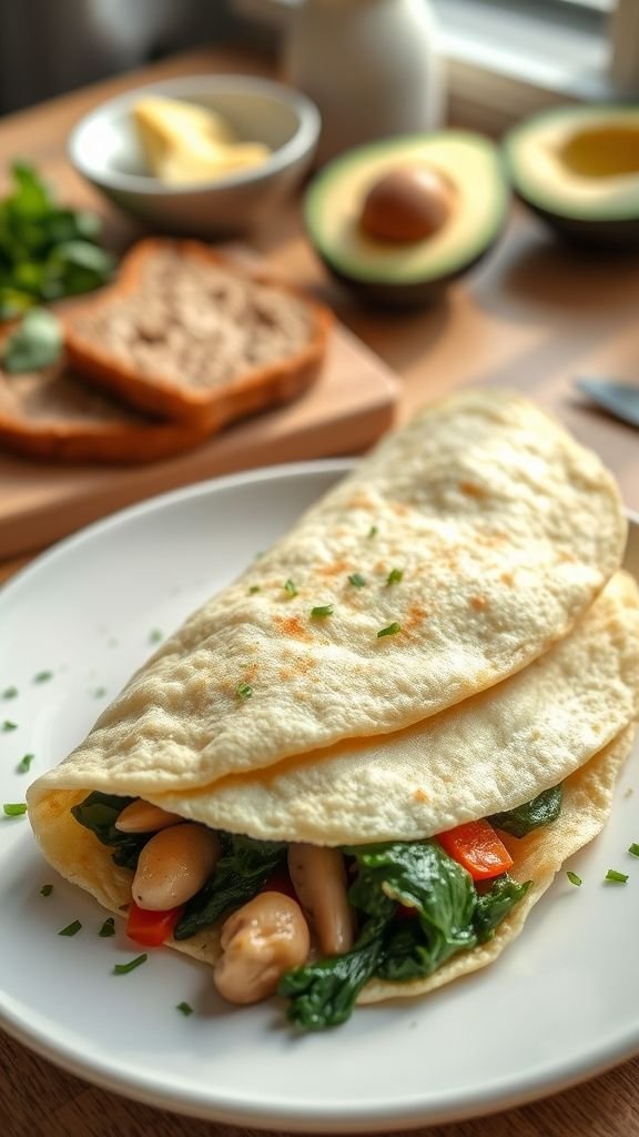 Egg White Veggie Omelet