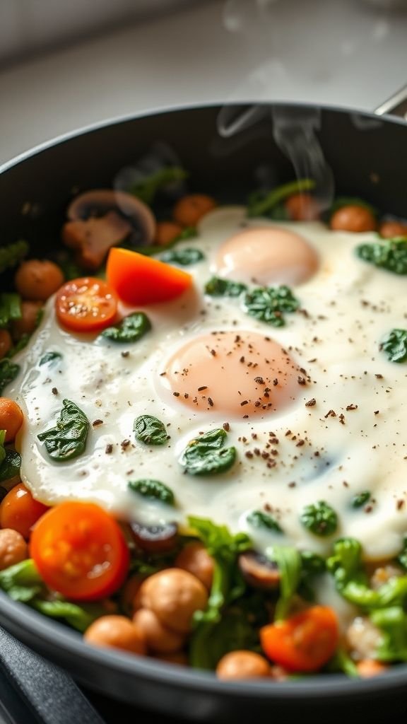 Egg White Veggie Scramble