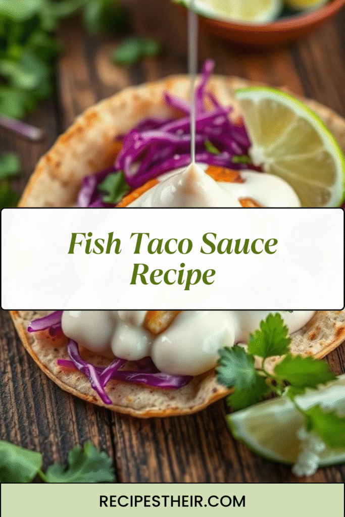 Fish Taco Sauce Recipe