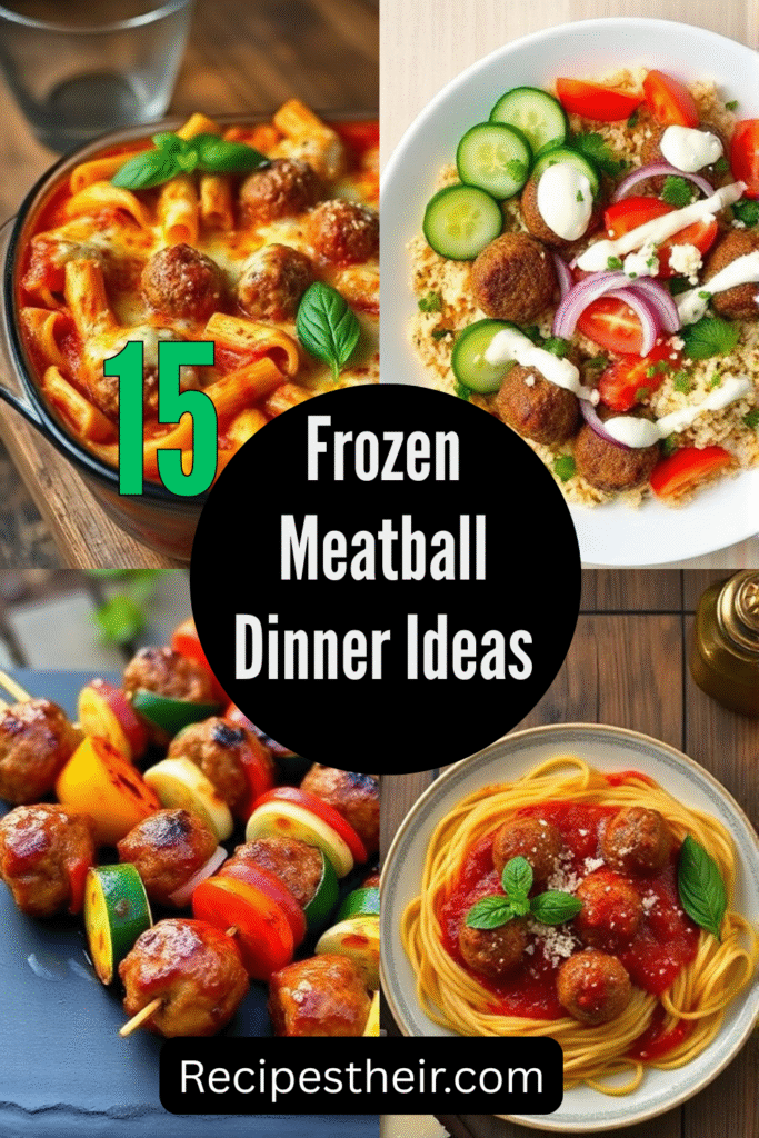 Frozen Meatball Dinner Ideas