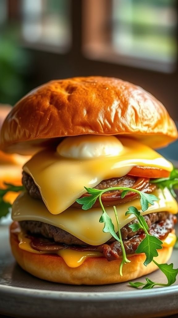Garlic Butter Cheeseburger