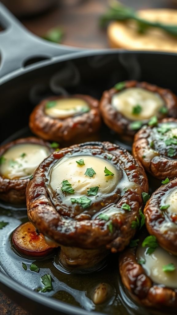 Garlic Butter Portobello Mushrooms