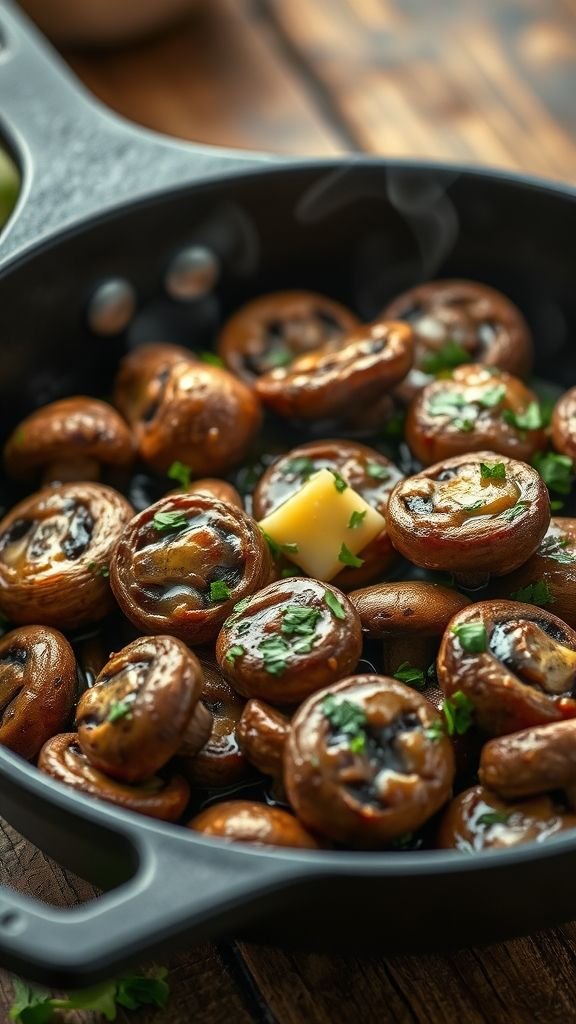 Garlic Butter Shiitake Mushrooms