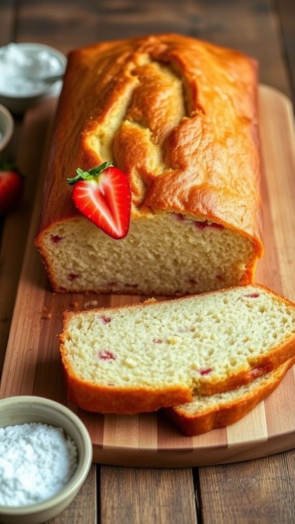 Gluten-Free Strawberry Pound Cake