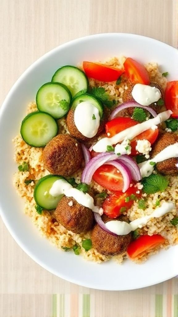 Greek Meatball Bowls