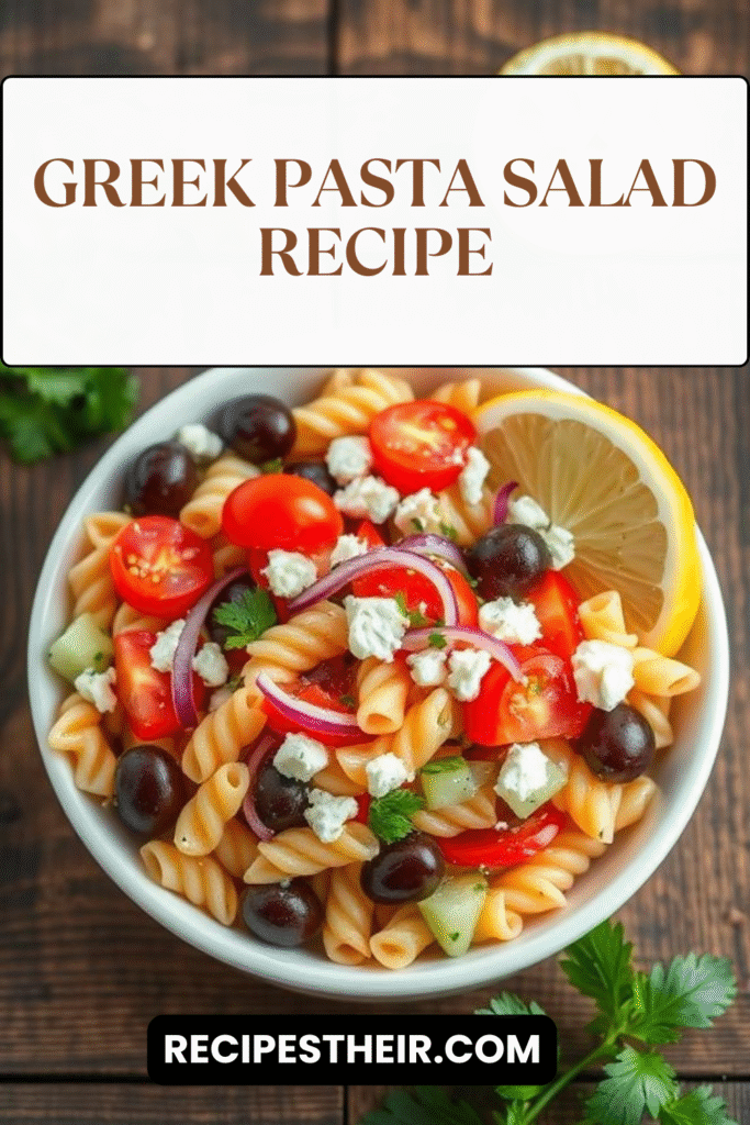 Greek Pasta Salad Recipe