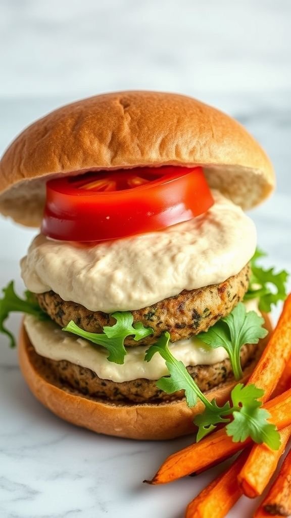 Greek Yogurt and Herb Turkey Burger