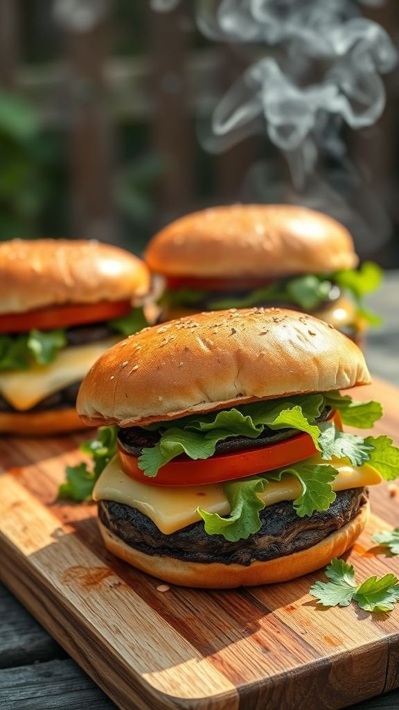 Grilled Portabella Mushroom Burgers
