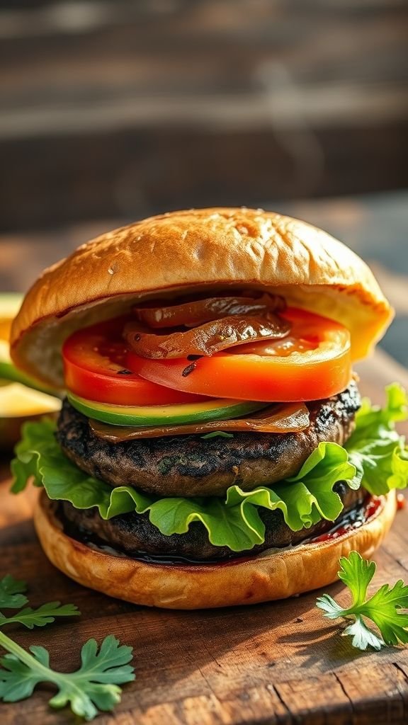Grilled Portobello Mushroom Burgers