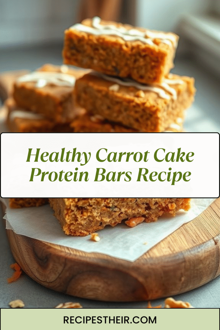 Healthy Carrot Cake Protein Bars Recipe