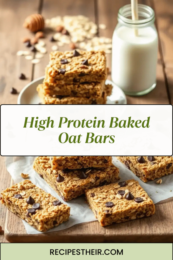 High Protein Baked Oat Bars