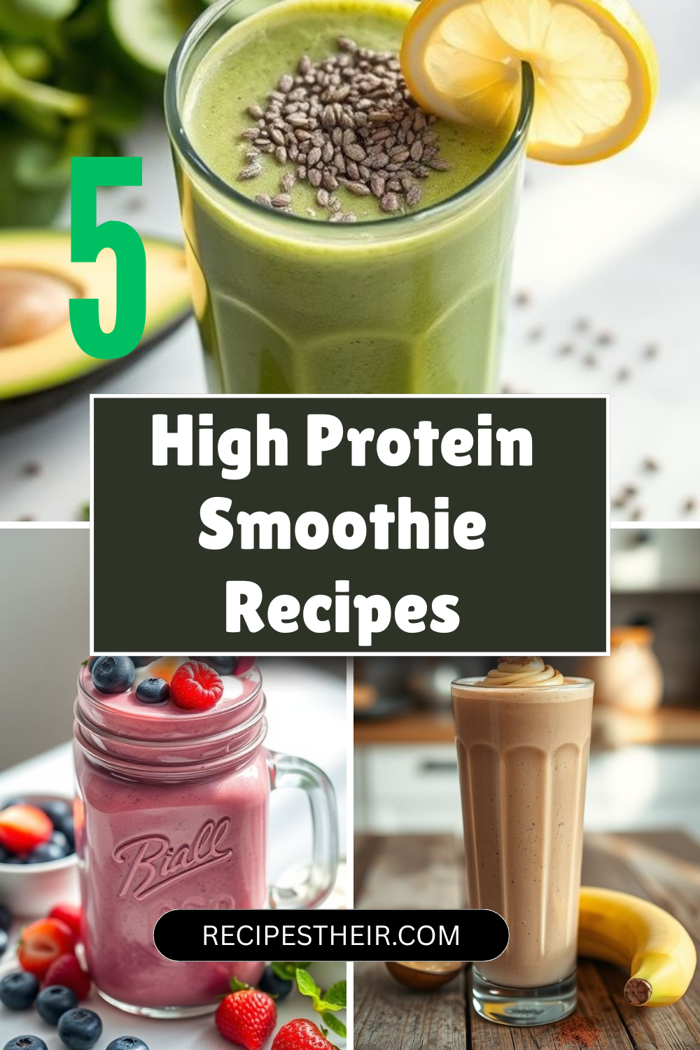 5 High Protein Smoothie Recipes for Energy, Muscle Recovery, and Weight ...