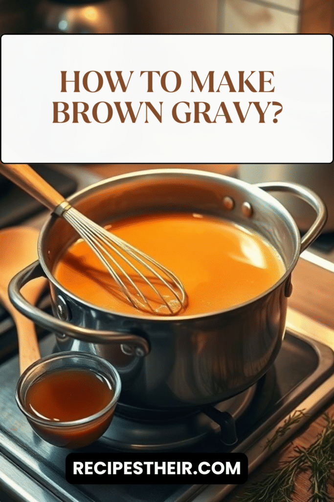 How to Make Brown Gravy
