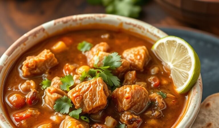 Santiago’s Pork Green Chili Recipe – A Spicy, Flavor-Packed Comfort Food