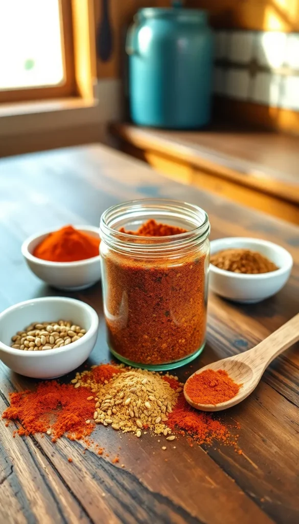 Ingredients for Homemade Taco Seasoning
