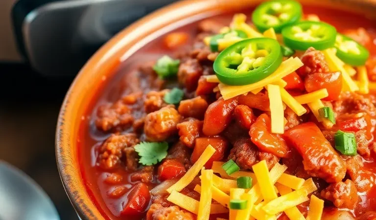 Simple Slow Cooker No Bean Chili: A Hearty, Flavorful Comfort Dish