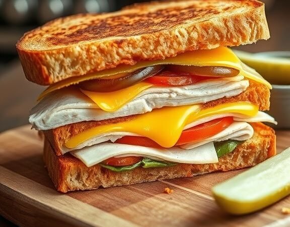 The Best Turkey Melt Recipe – A Comforting, Cheesy Sandwich You’ll Love