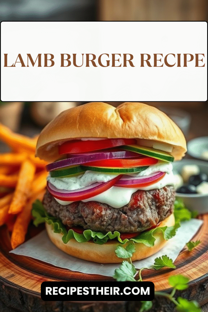 Lamb Burger Recipe