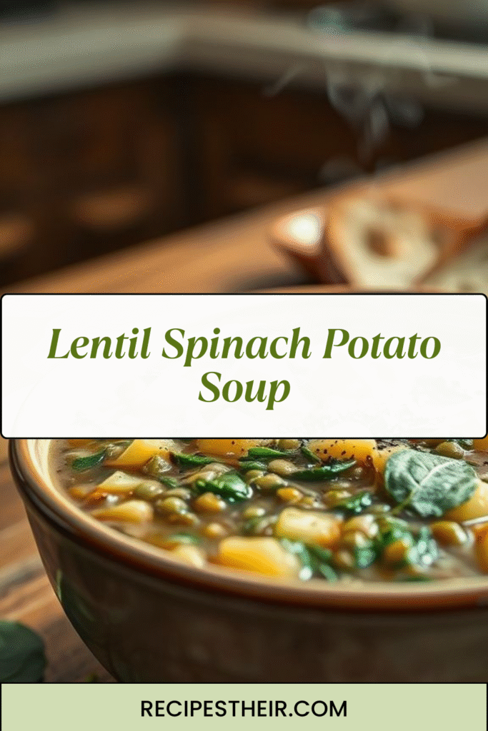 Lentil Spinach Potato Soup