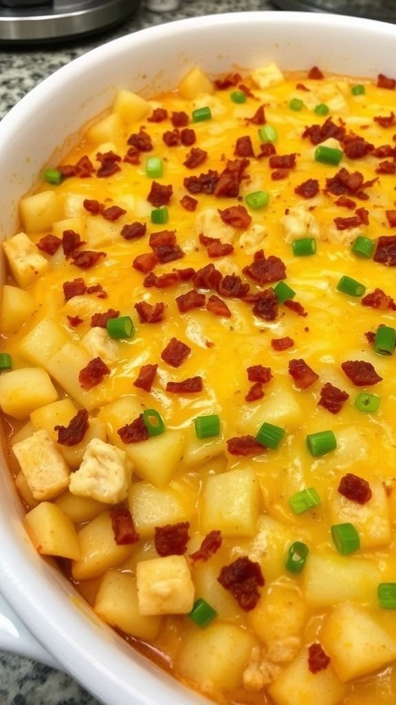 Loaded Chicken and Potato Bake