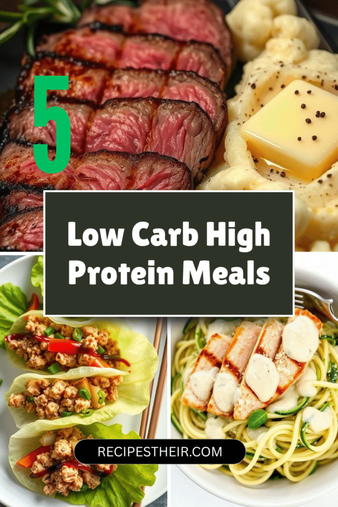 Low Carb High Protein Meals
