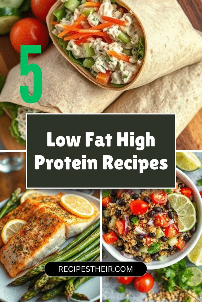 Low Fat High Protein Recipes